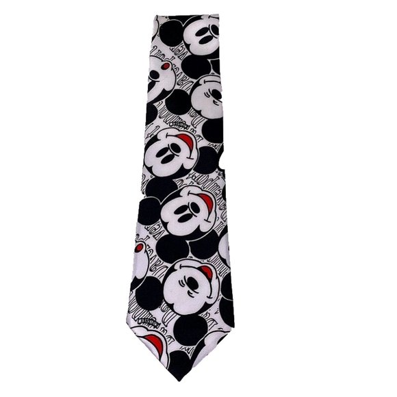 Mickey Mouse Tie‎ Select Century Silk Co Faces Smile Cartoon Mens - Picture 4 of 4